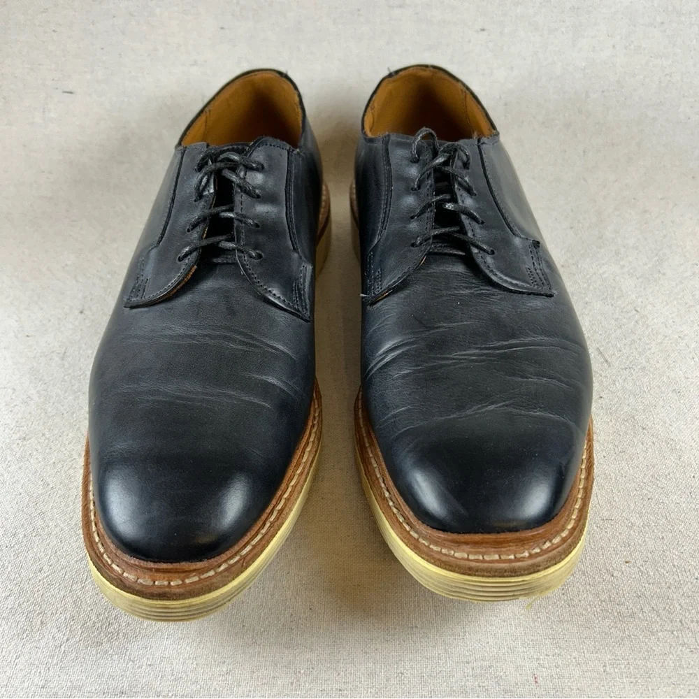 Allen Edmonds Men’s 12 Navy Blue ‘Cove Drive’ Plain-Toe Oxfords